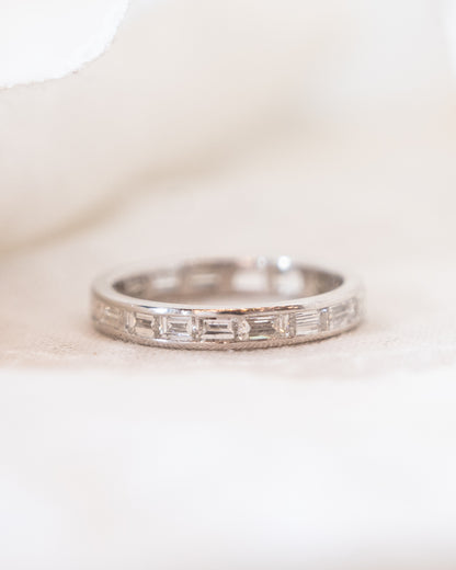 1.75 Baguette Diamond Eternity Band in Platinum