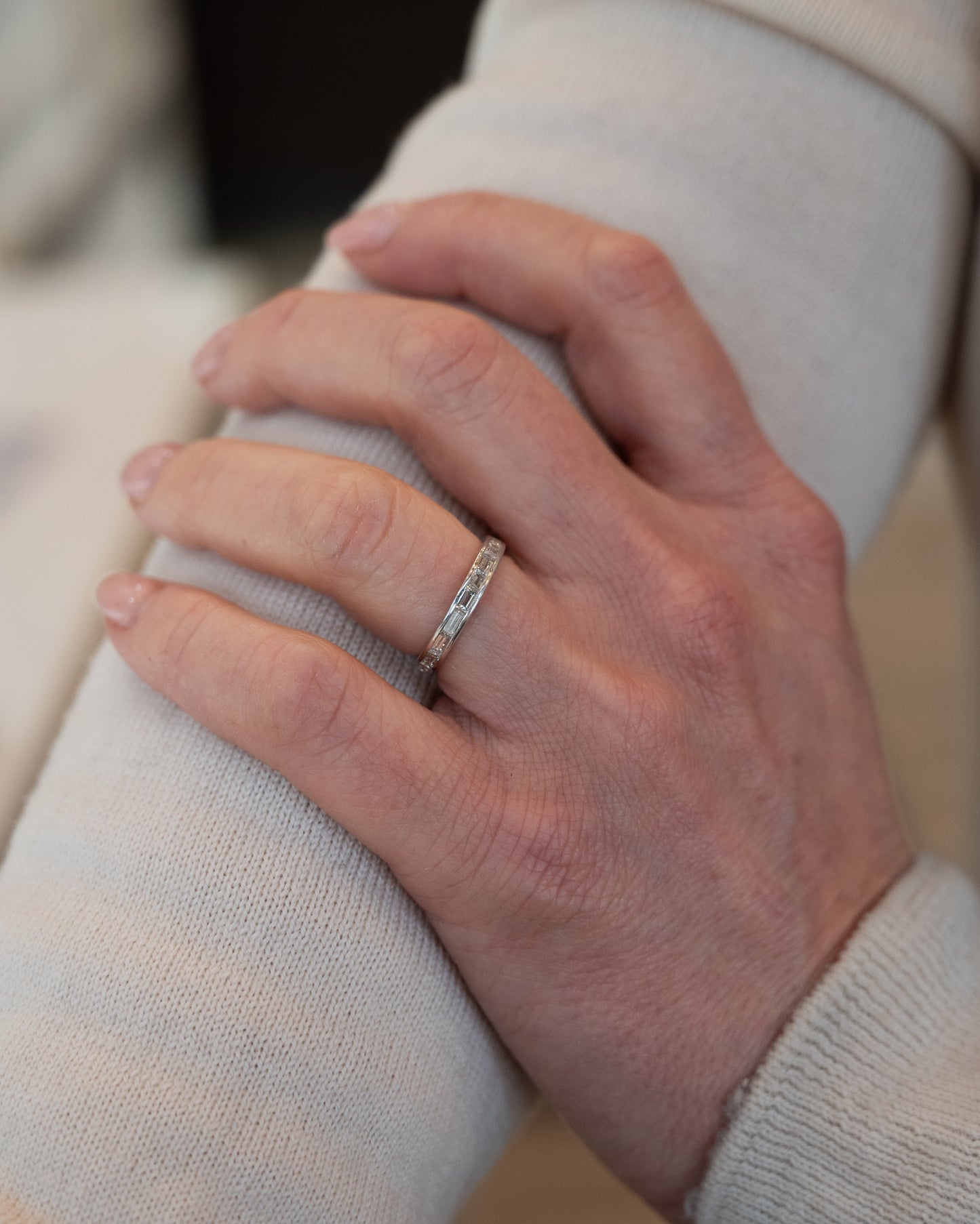 1.75 Baguette Diamond Eternity Band in Platinum