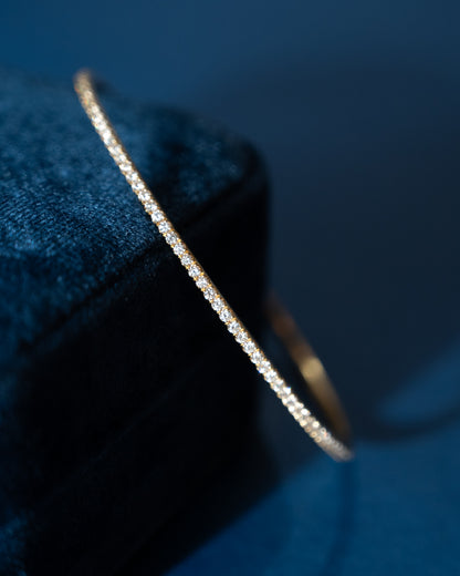 1.90 Odelia Diamond Bangle Bracelet 18k Yellow Gold