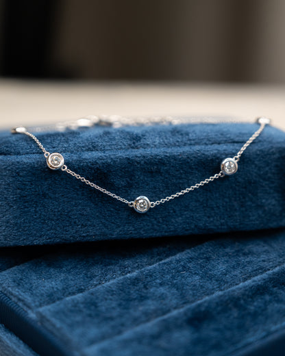 .30 Diamonds By The Yard Bracelet 14k White Gold