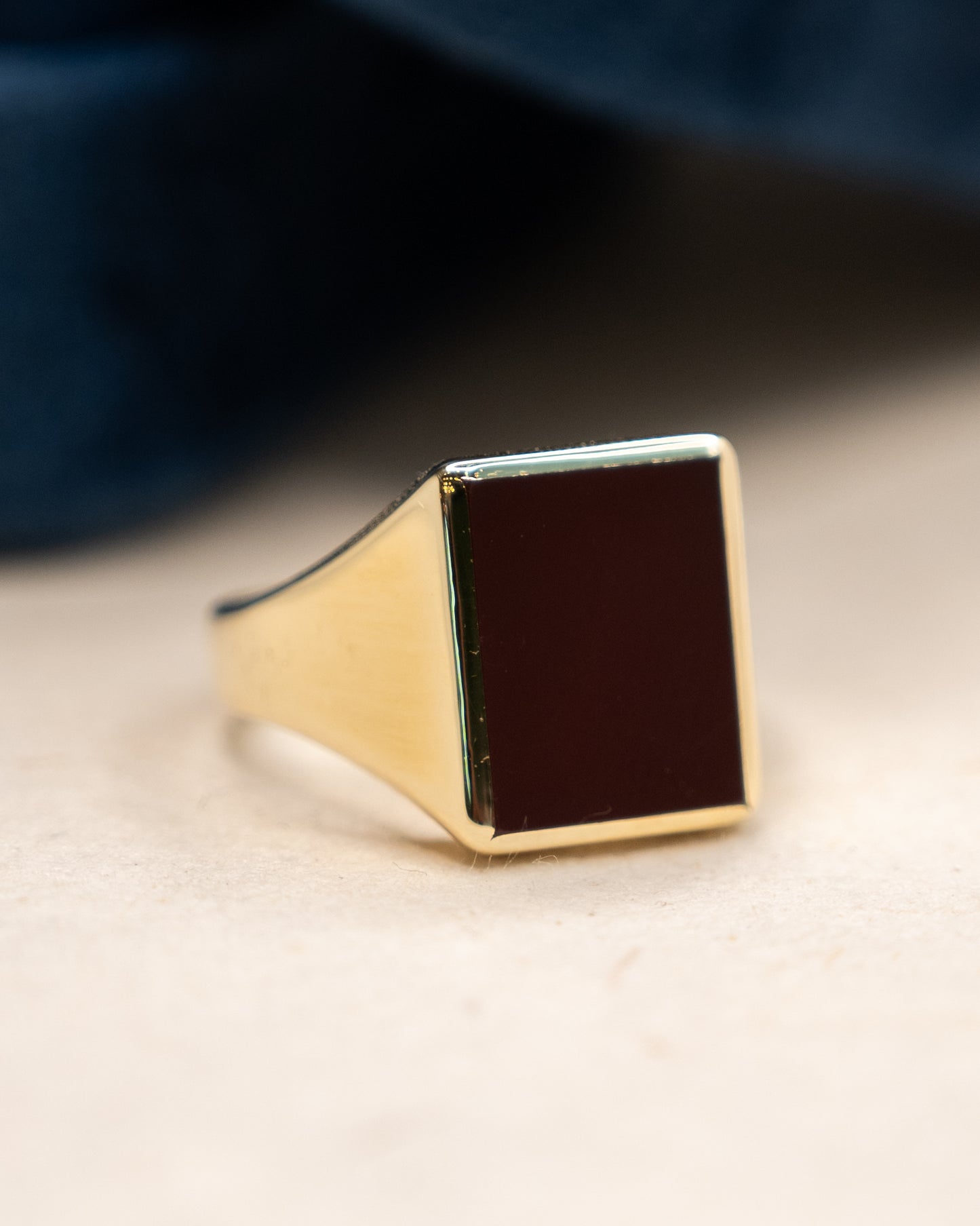 Vintage Mens Carnelian Signet Ring 14k Yellow Gold