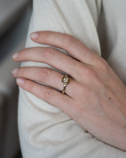 .31 Round Diamond Engagement Ring 14k Yellow Gold
