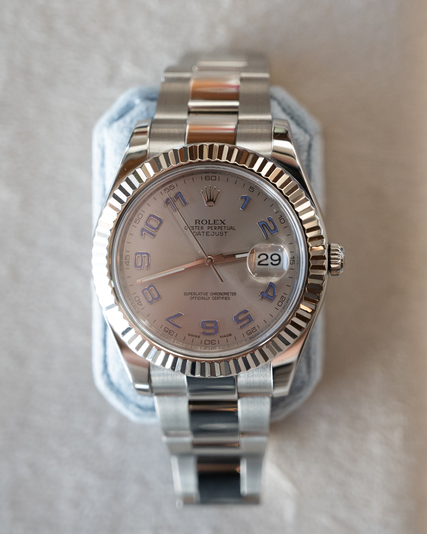 2010 Rolex Datejust II 116334 41mm Stainless Steel