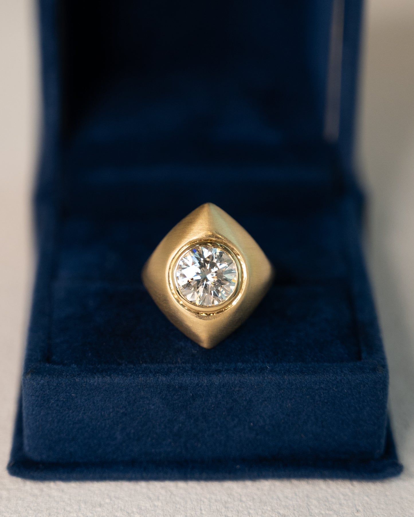 2.74 Round Brilliant Diamond Cocktail Ring 18k