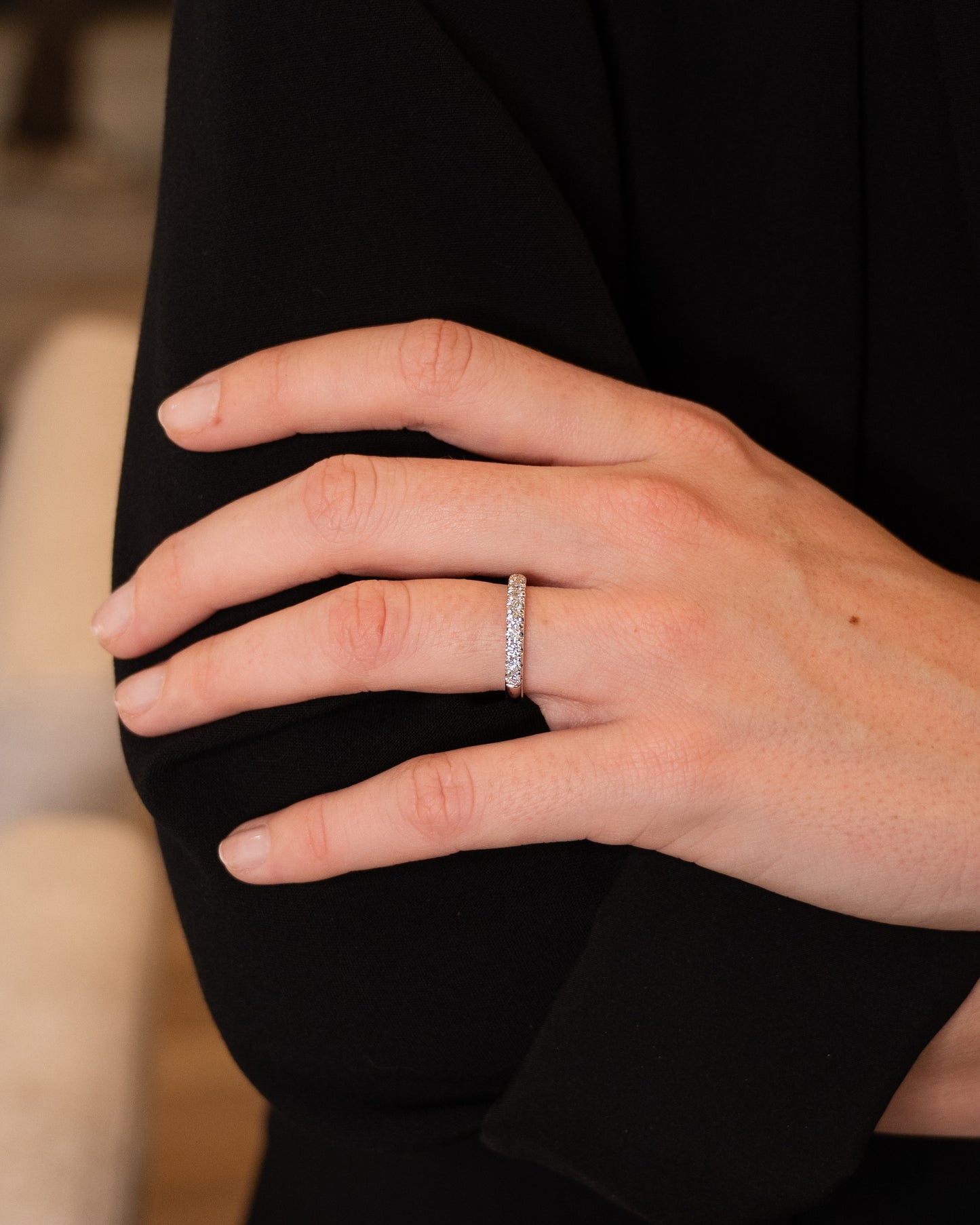 .50 Classic Diamond Wedding Band 14k White Gold