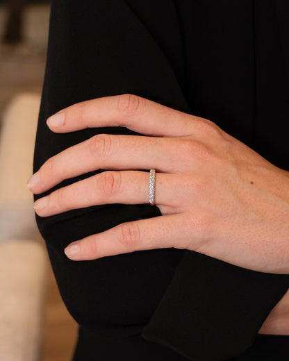 .50 Classic Diamond Wedding Band 14k White Gold