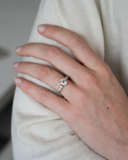 1.50 Antique Victorian Diamond Engagement Ring 14k