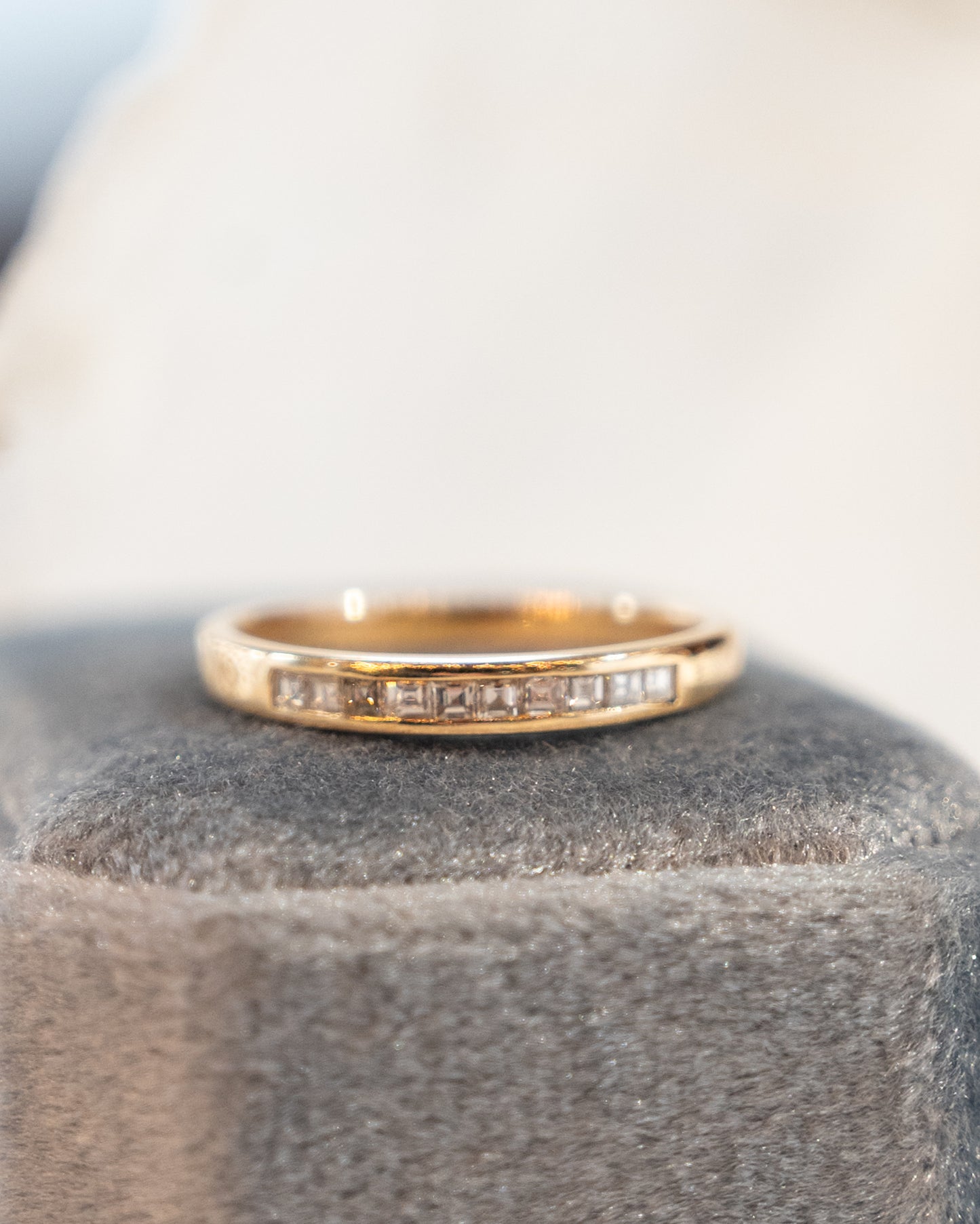 .33 Channel Set Diamond Wedding Band 14k Yellow Gold