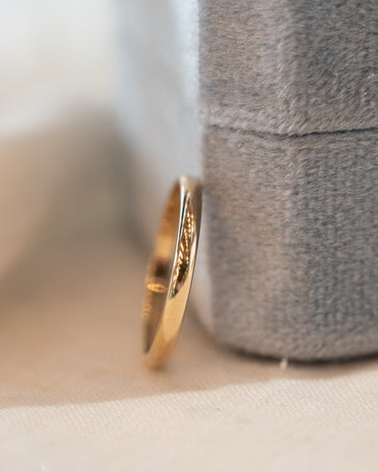 2mm Classic Wedding Band 14k Yellow Gold