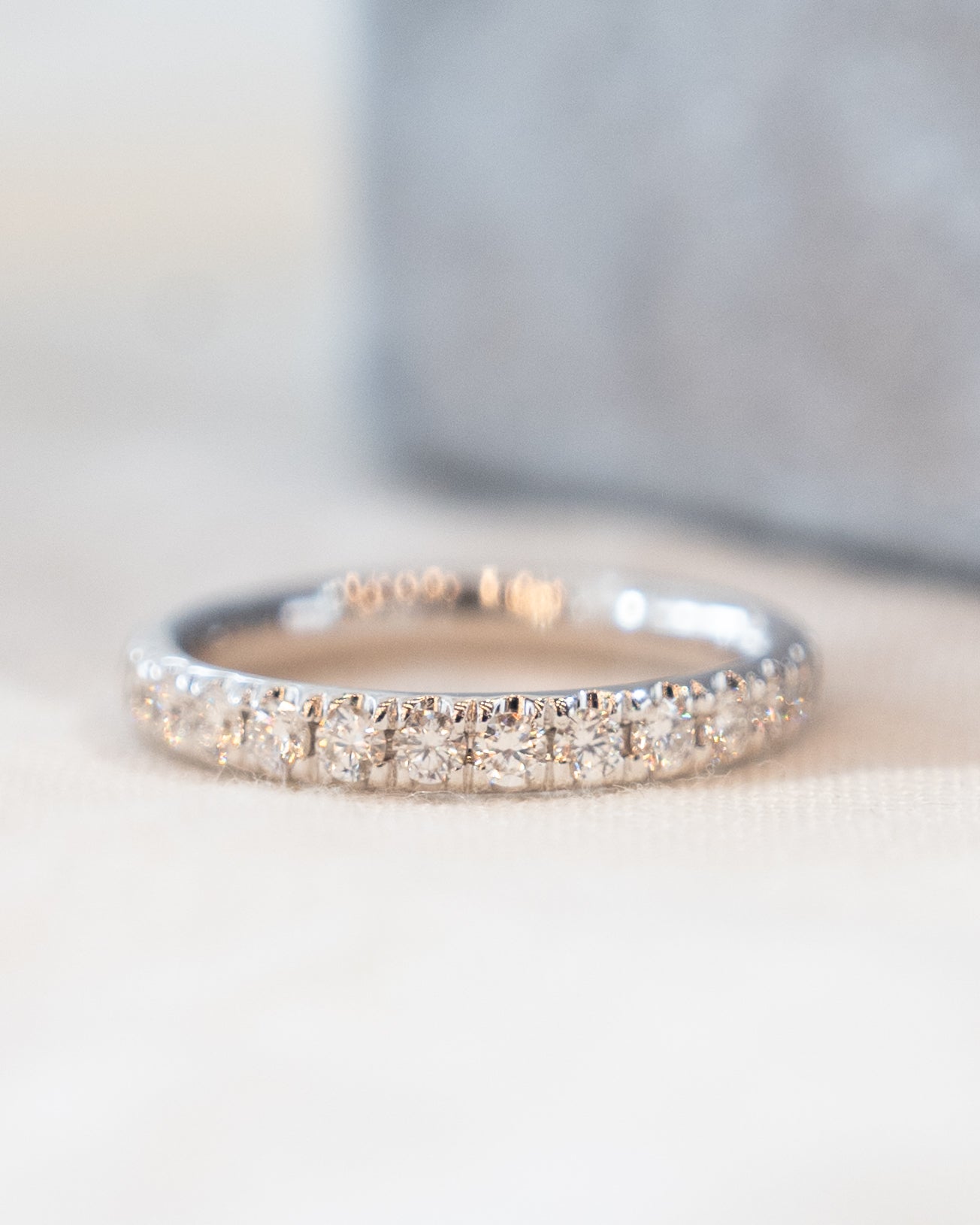 .50 Classic Diamond Wedding Band 14k White Gold