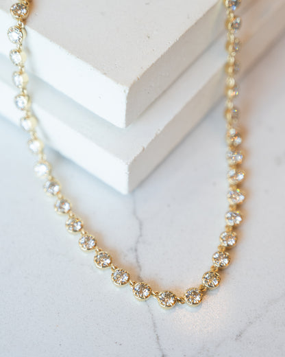 11.92 Diamond Statement Necklace in 18k Yellow Gold