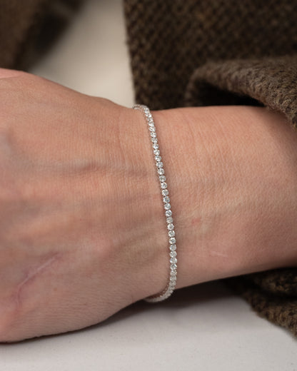 2.50 Diamond Tennis Bracelet in 14k White Gold