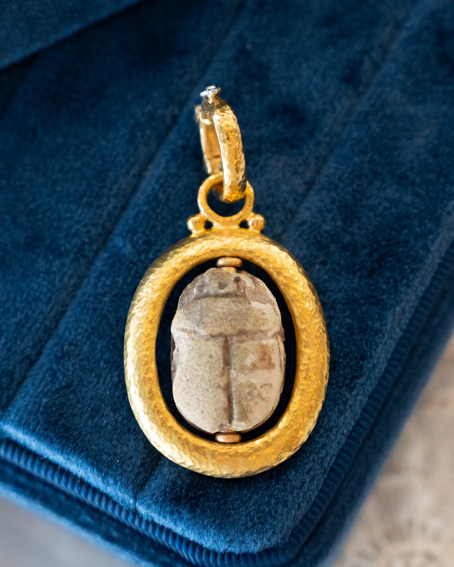 Gurhan Scarab Beetle Pendant 24k Yellow Gold