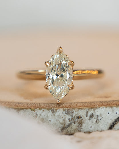 1.51 Marquise Diamond Solitaire Engagement Ring 14k