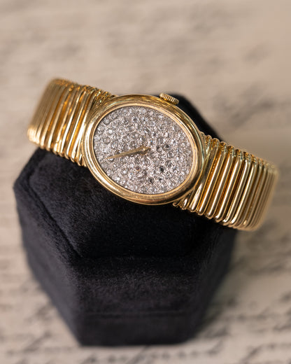 1980s Piaget Ladies Diamond Face Watch