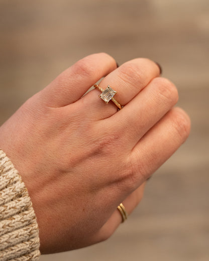 1.50 GIA Criss Cut Diamond Engagement Ring 14k