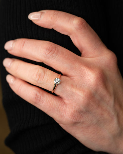 .70 Antique Victorian Diamond Engagement Ring 14k