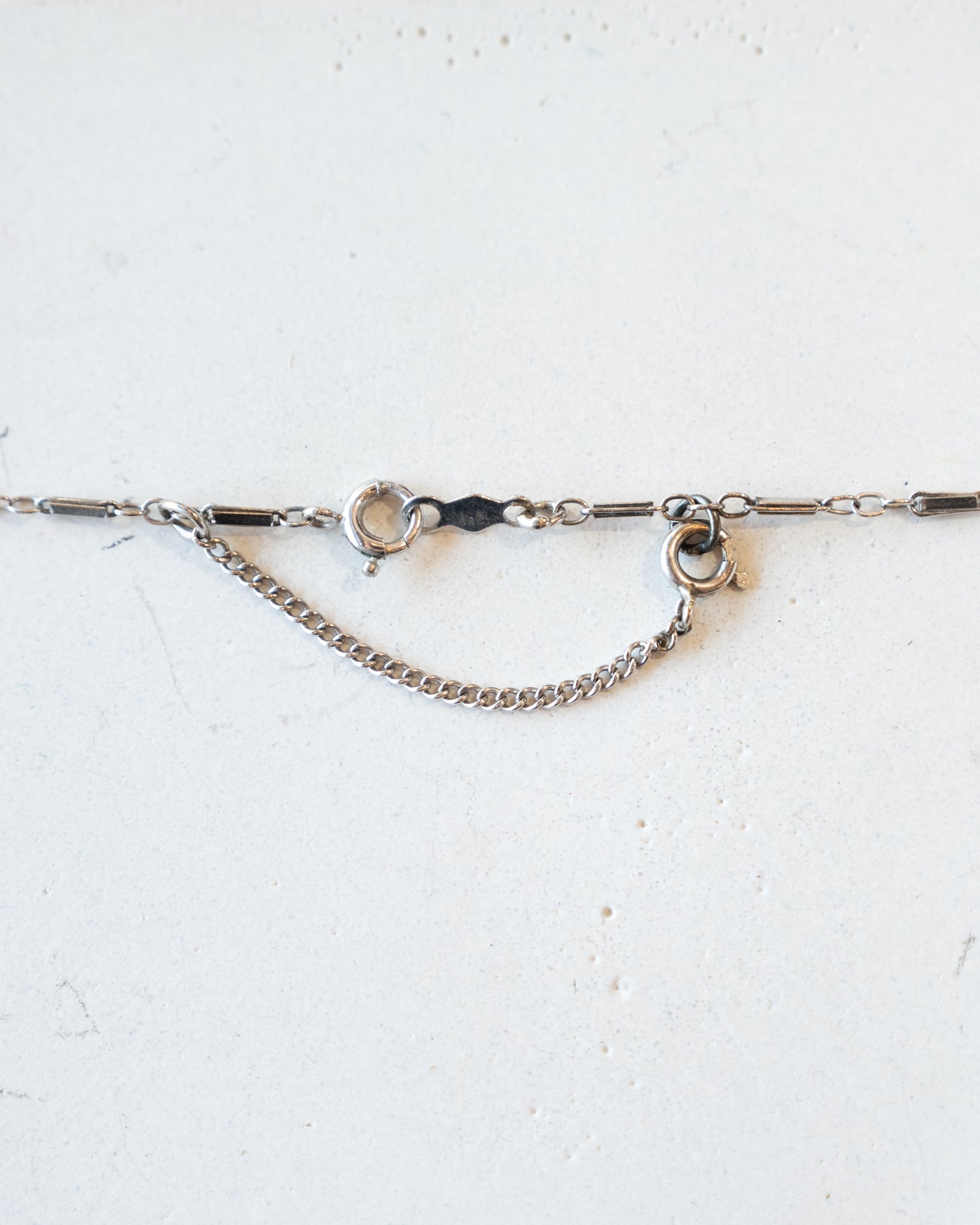 Antique Art Deco Chain Necklace in 14k White Gold