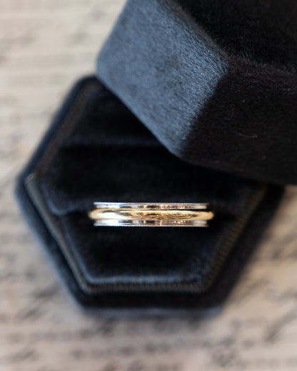 4mm Two-Tone Wedding Band in 18k/Platinum