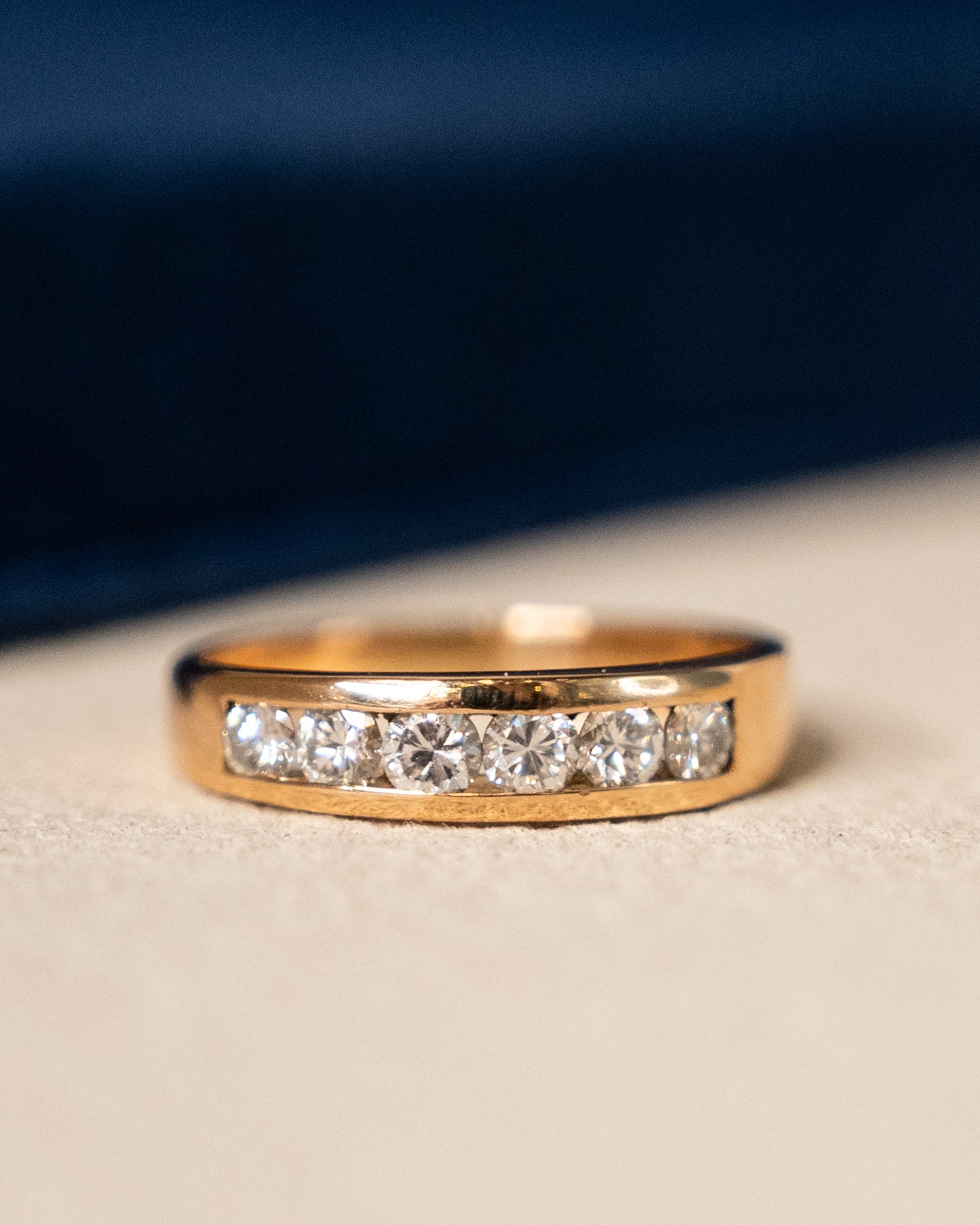 .54 Round Brilliant Diamond Wedding Band 18k