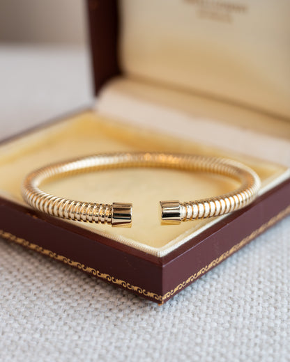 Flexibile Tubogas Bangle Bracelet in 14k Yellow Gold