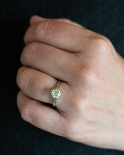 1.05 Vintage Deco Solitaire Engagement Ring in 14k