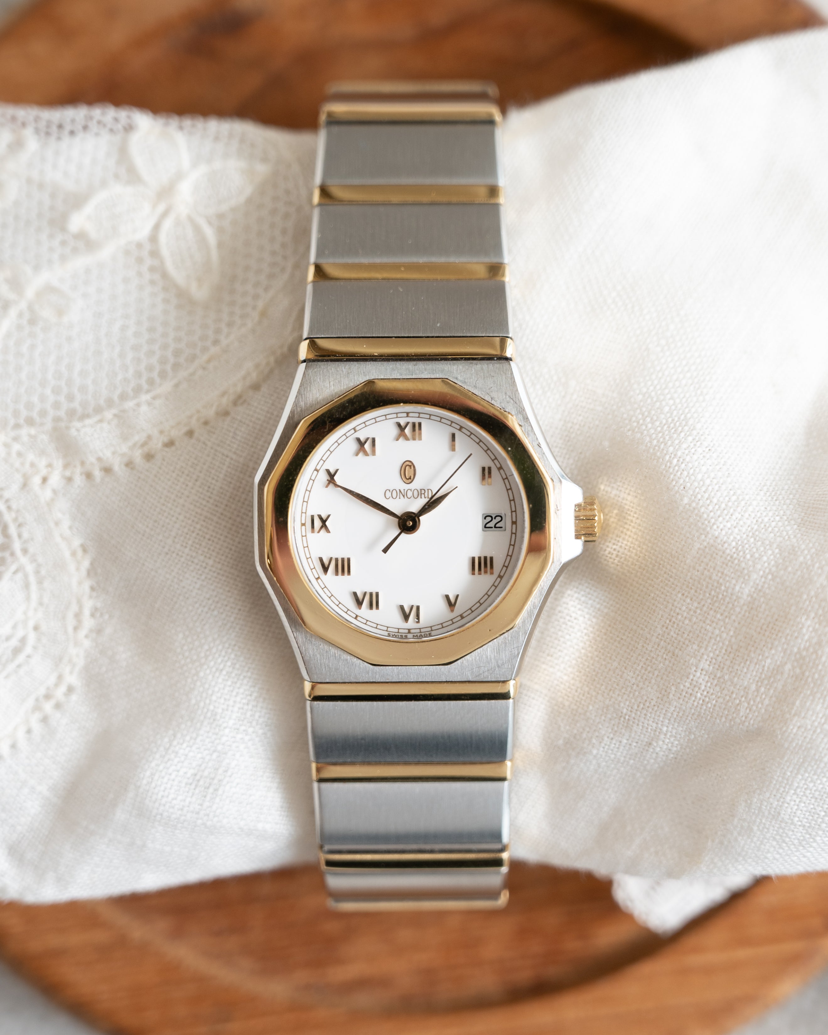 ★未使用品★ CONCORD MARINER ★ 18K ★コンコルド時計★ Concord Mariner Watch in Stainless Steel & 18k – Filigree Jewelers