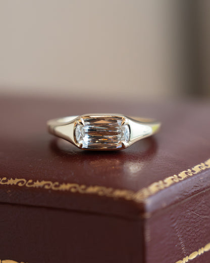 1.01 Cushion Diamond Engagement Ring in 14k Yellow Gold