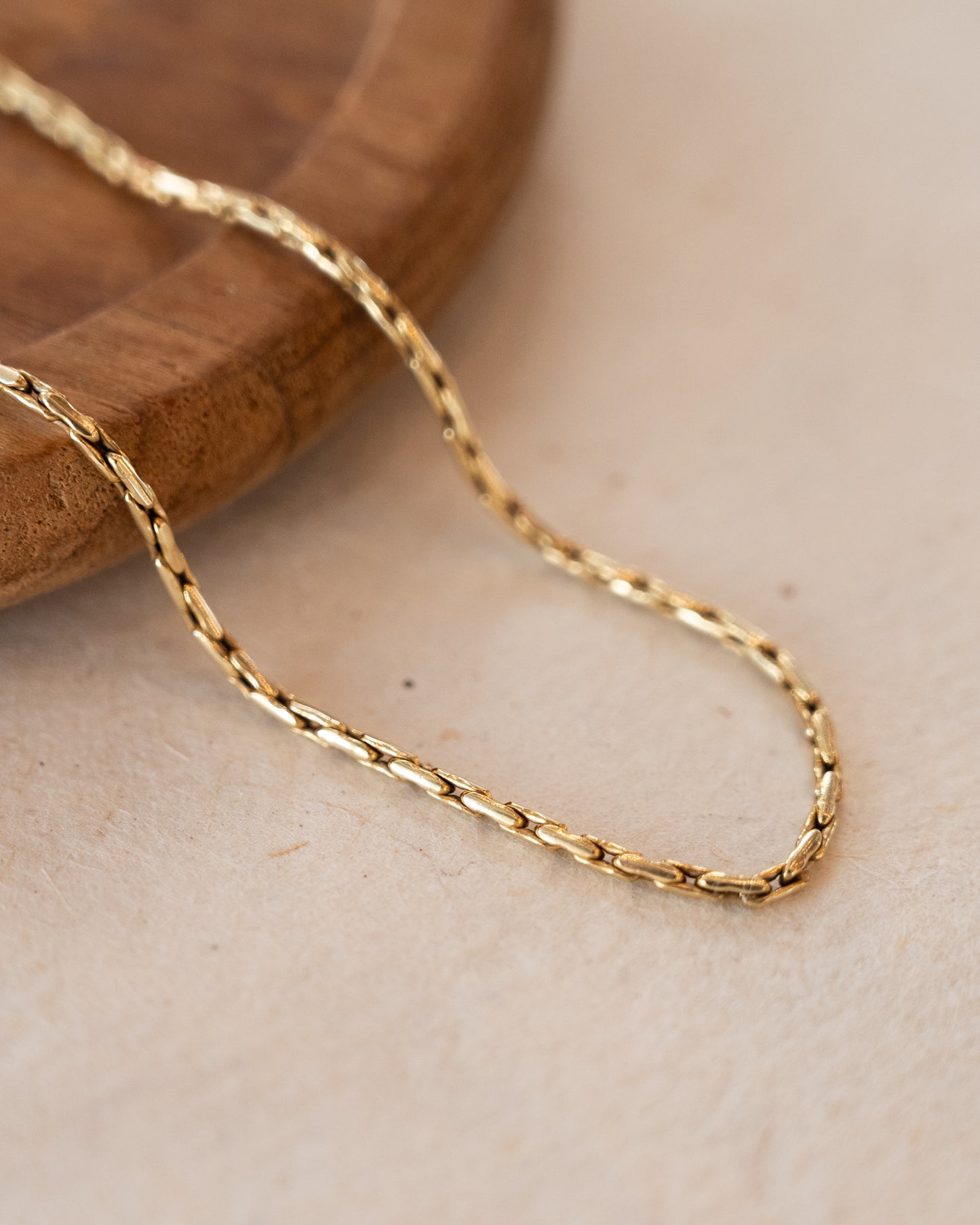 18 Inch Forzentina Chain Necklace in 14k Yellow Gold