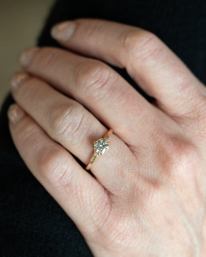 .70 Antique Victorian Euro Diamond Engagement Ring