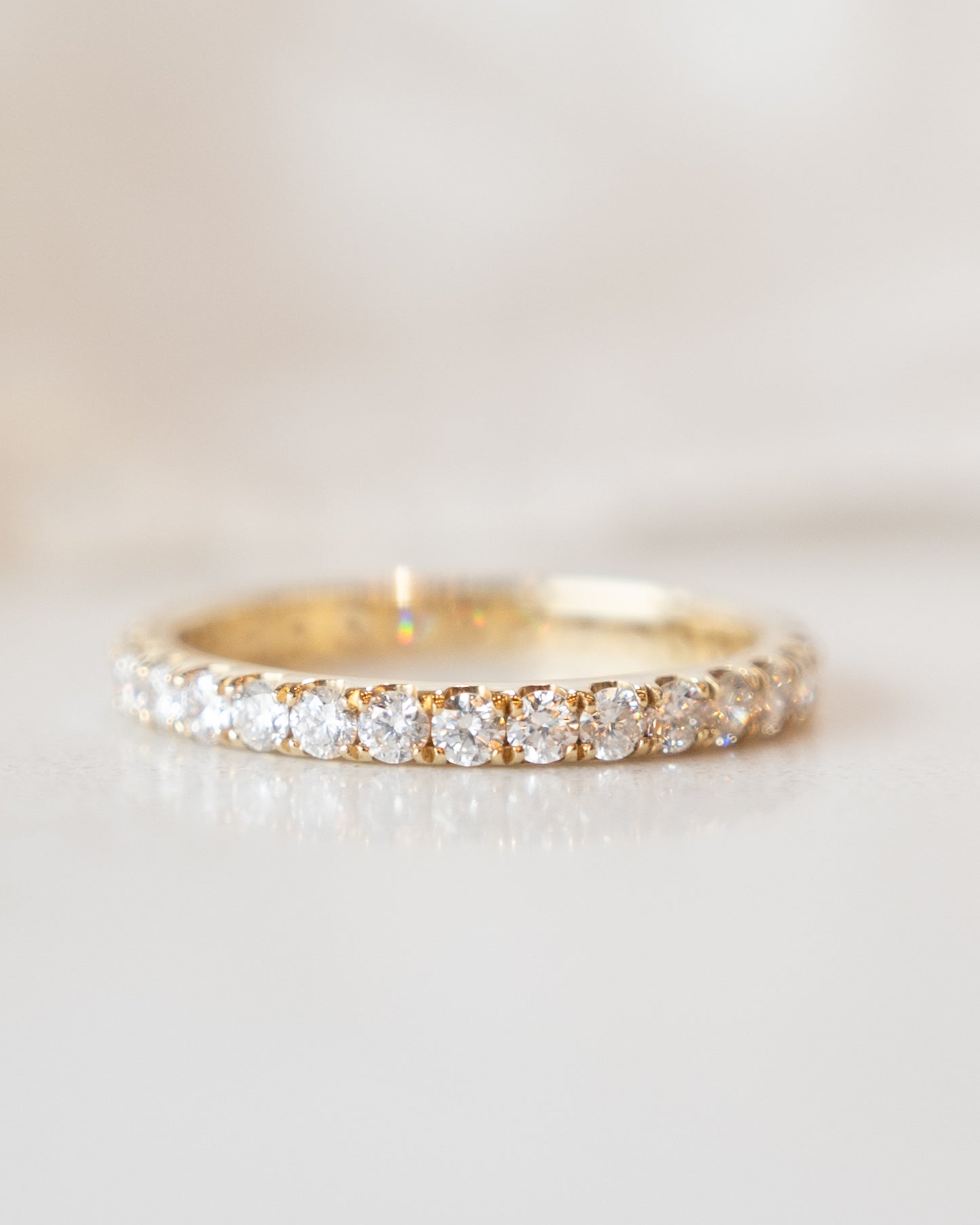1 Carat Diamond Eternity Wedding Band in 14k