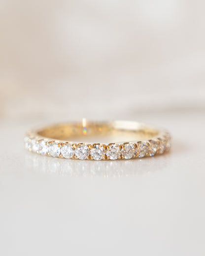 1 Carat Diamond Eternity Wedding Band in 14k