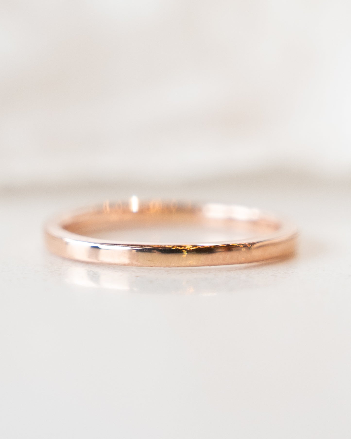 2mm Classic Wedding Band in 14k Rose Gold