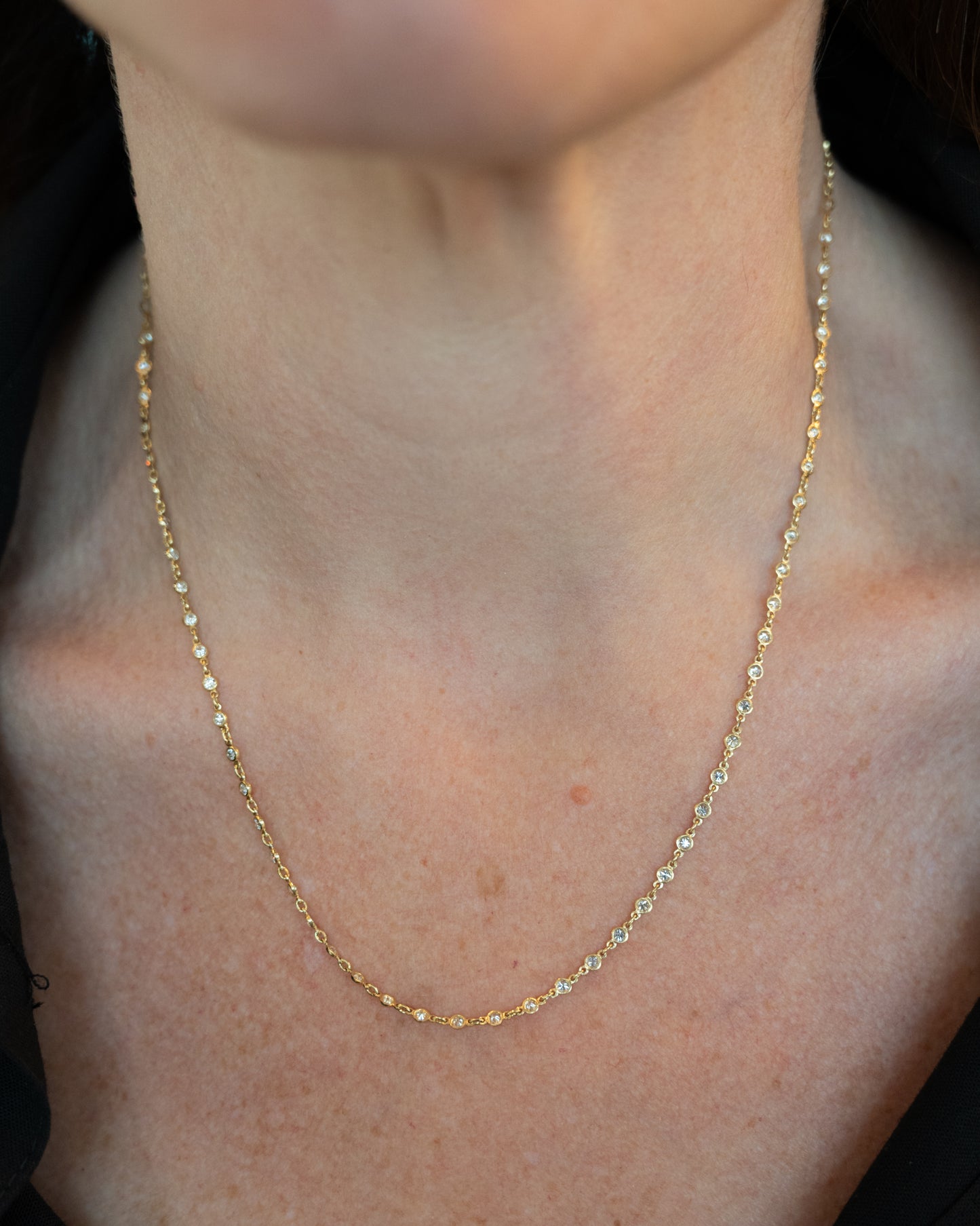 2.25 Diamonds by the Yard Necklace in 18k