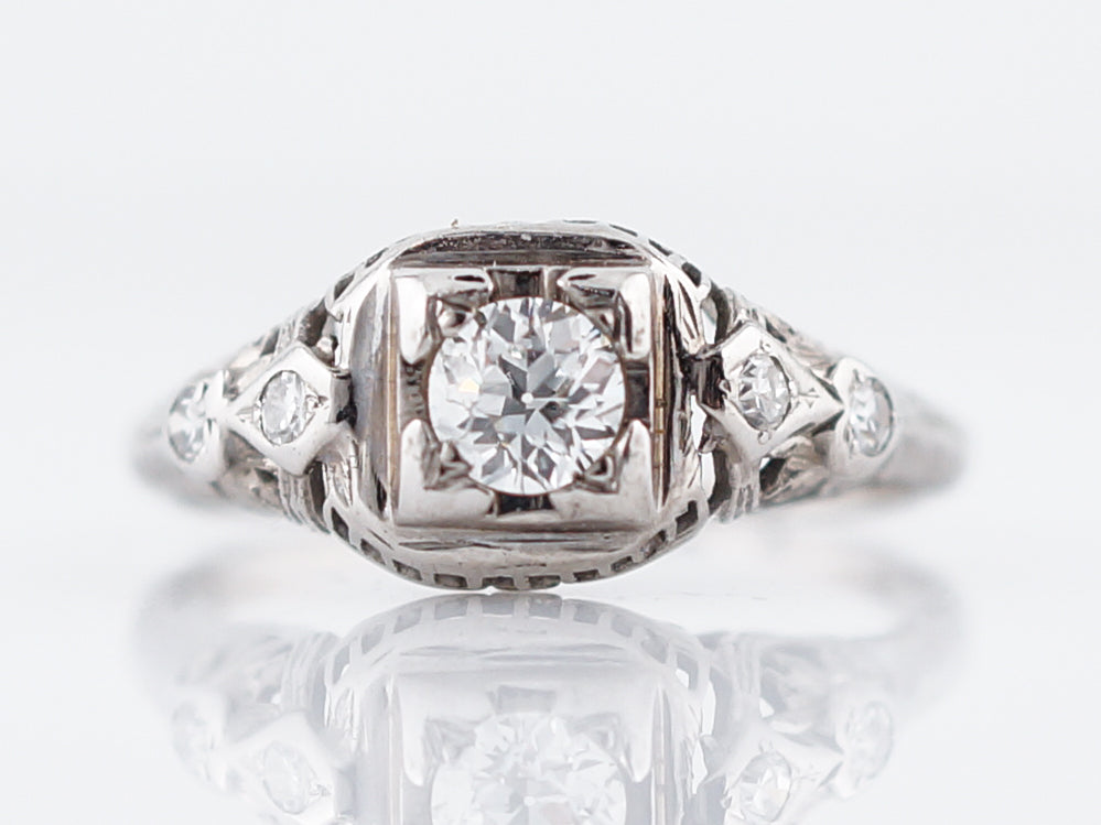 Vintage Diamond Cluster Ring for Sale | Diamond Rings | AC Silver