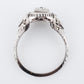 Antique Engagement Ring Art Deco .31 Transitional Cut Diamond in 18k White Gold