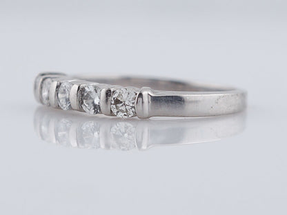 Wedding Band Modern .30ct Round Brilliant Diamonds in Platinum