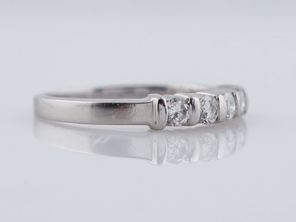 Wedding Band Modern .30ct Round Brilliant Diamonds in Platinum