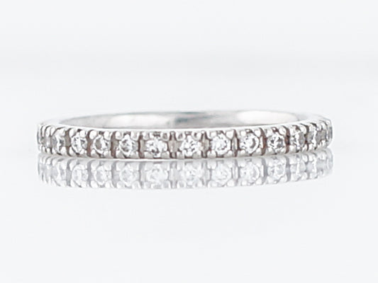 Eternity Wedding Band Modern .48 Round Brilliant Cut Diamonds in Platinum