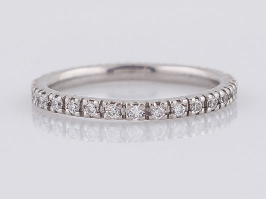 Modern Eternity Wedding Band .48ct Round Brilliant Cut Diamonds in Platinum