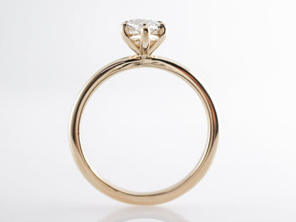 Marquise Diamond Engagement Ring 14k Yellow Gold