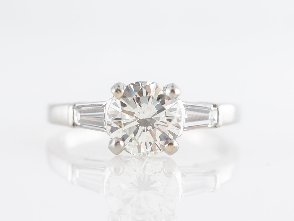 1 Carat Solitaire Diamond Engagement Ring in Platinum