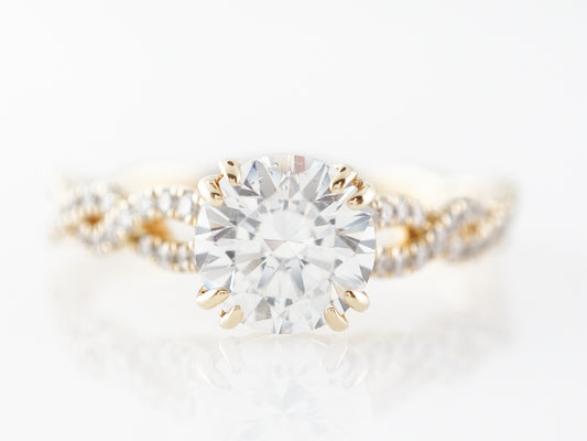 1 Carat Diamond Solitaire Engagement Ring in 14k