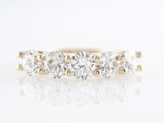 1.65 Carat Diamond Band in 14k Yellow Gold