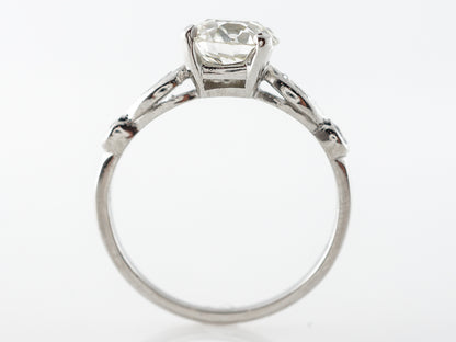 1.65 Old European Diamond Engagement Ring in Platinum