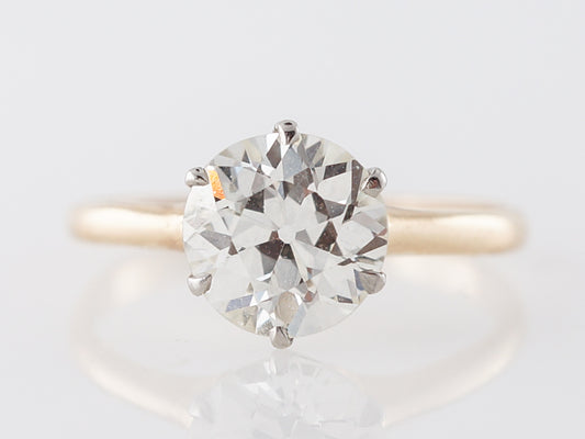 1.81 GIA Diamond Solitaire Engagement Ring in Yellow Gold