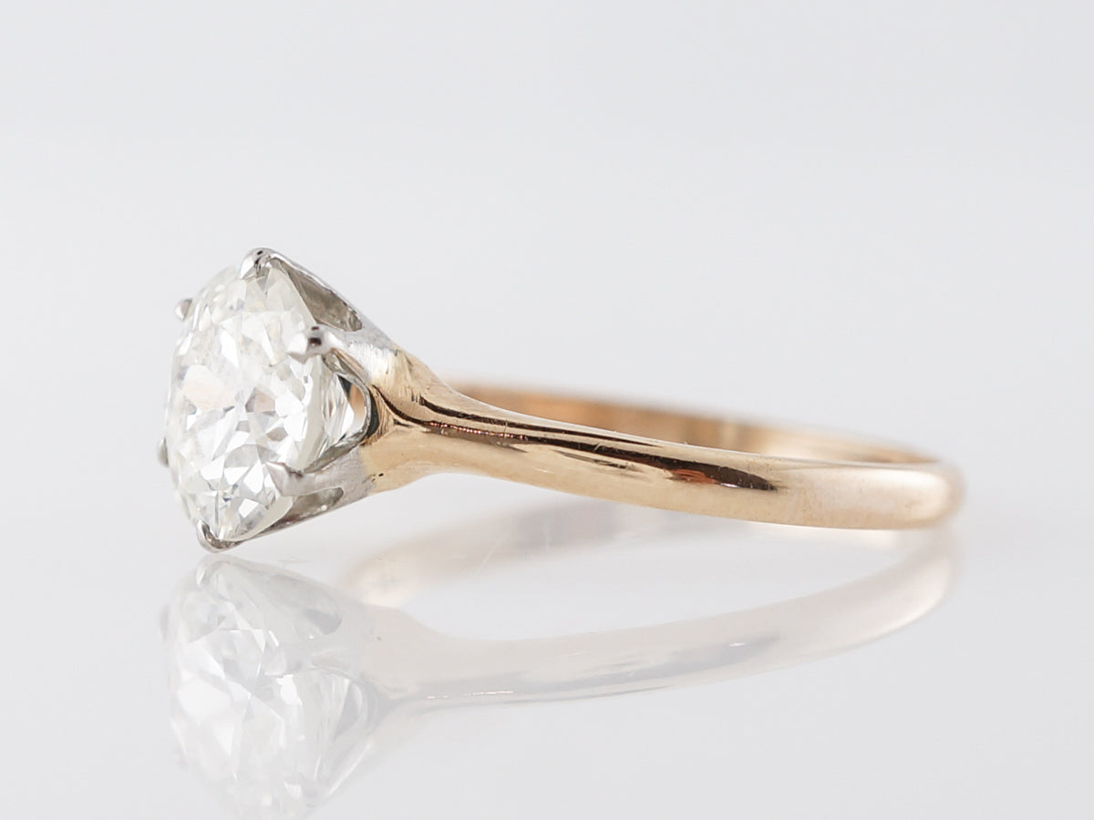 1.81 GIA Diamond Solitaire Engagement Ring in Yellow Gold