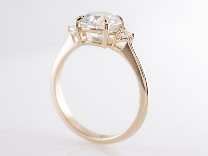 1.84 Round Brilliant Cut Diamond Engagement Ring in 14k Yellow Gold