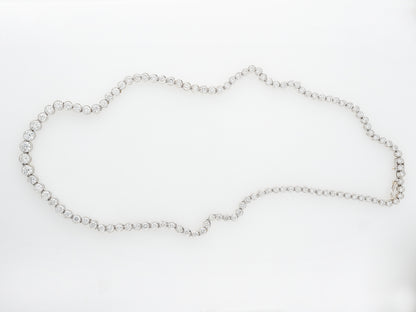 10 Carat Diamond Necklace in 18k White Gold