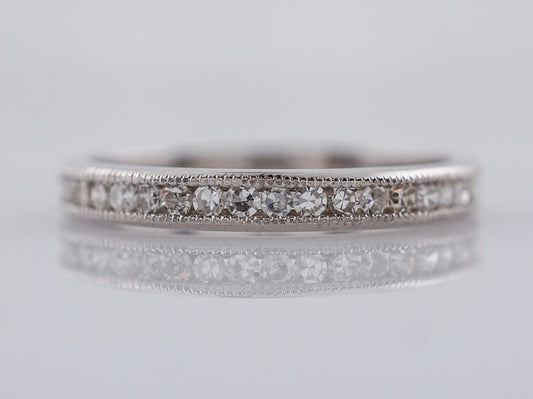 Wedding Band Modern .53cttw Single Cut Diamonds in 14k White Gold